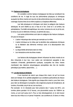 Cours d'écologie générale