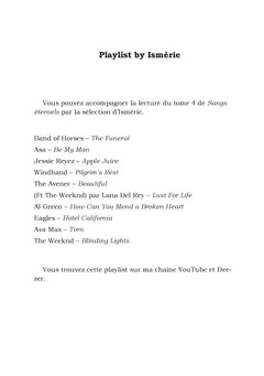 Sangs Éternels - Tome 4