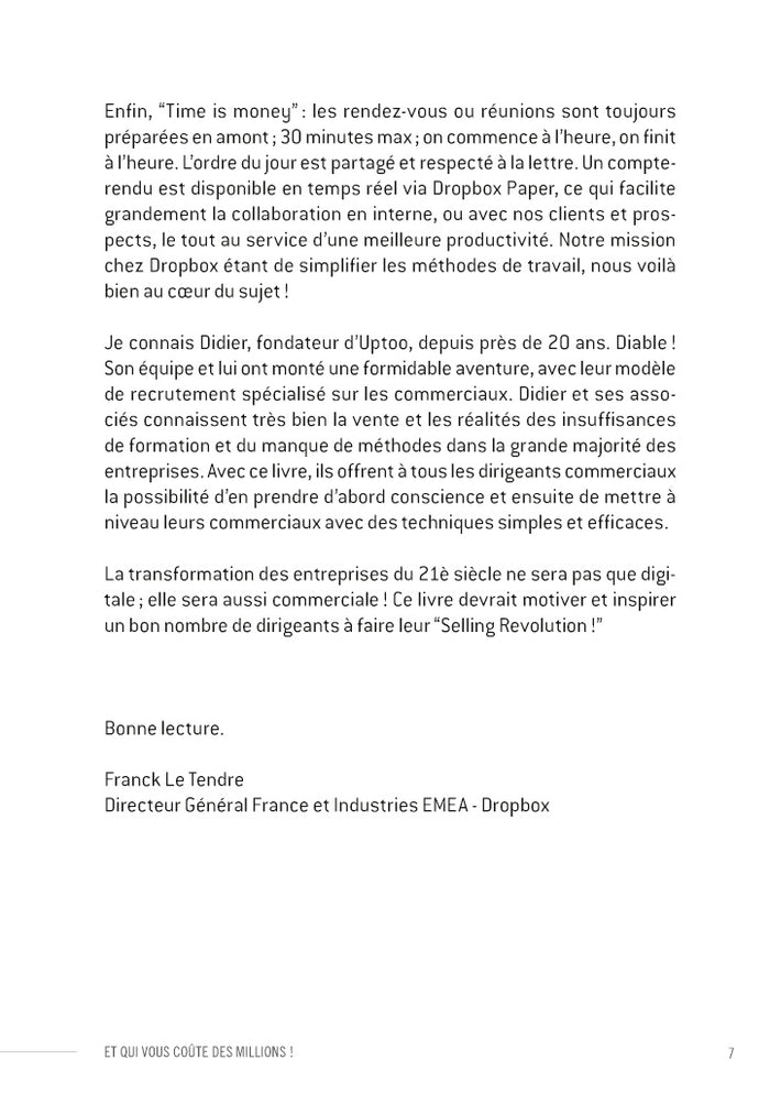 Ce que vos commerciaux ne font pas et qui vous coûte des millions