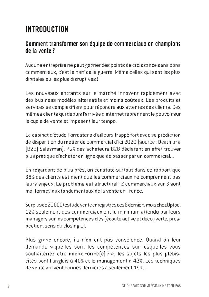 Ce que vos commerciaux ne font pas et qui vous coûte des millions