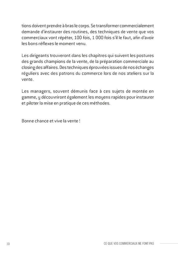 Ce que vos commerciaux ne font pas et qui vous coûte des millions