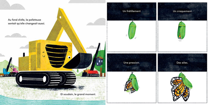 La pelleteuse et le papillon
