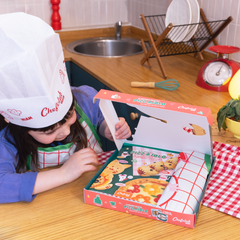 Coffret Kids : Le P'tit Pizzaïolo - Le livre, tablier et la toque - Chefclub Kids