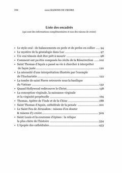 1000 raisons de croire en Jésus