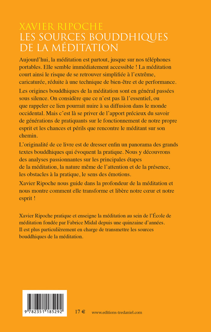 Les sources bouddhiques de la méditation