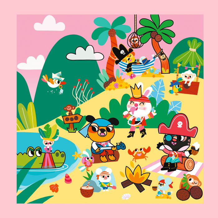 Pinceau magique - Animaux pirates