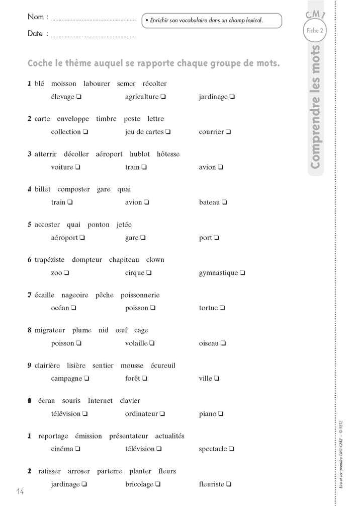 Lire et comprendre CM + Téléchargement