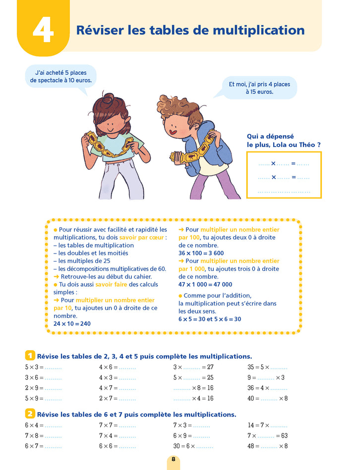 Mon cahier de calcul mental CM1-CM2