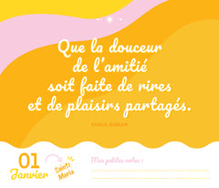 Calendrier Jour après jour - Mes pensées positives