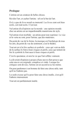 Le Portrait de Dorian Gray