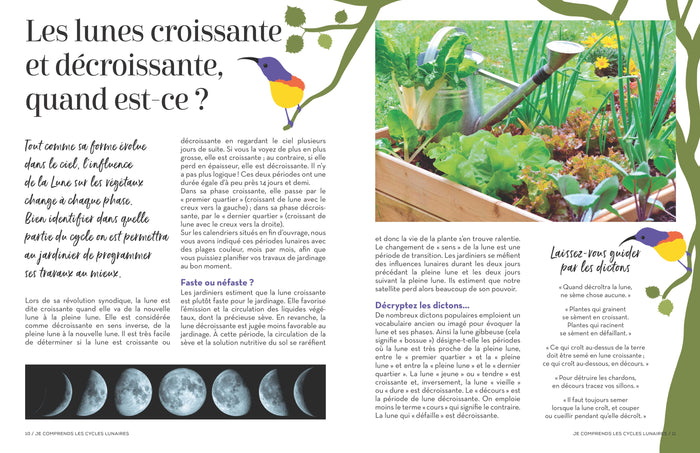 Cahier jardiner avec la lune 2023