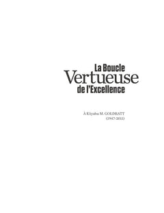 La Boucle Vertueuse de l'Excellence