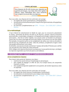 Réussir mon CRPE Français épreuve d'admissibilité écrit 2026