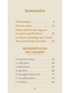 L'Oracle de la numérologie karmique