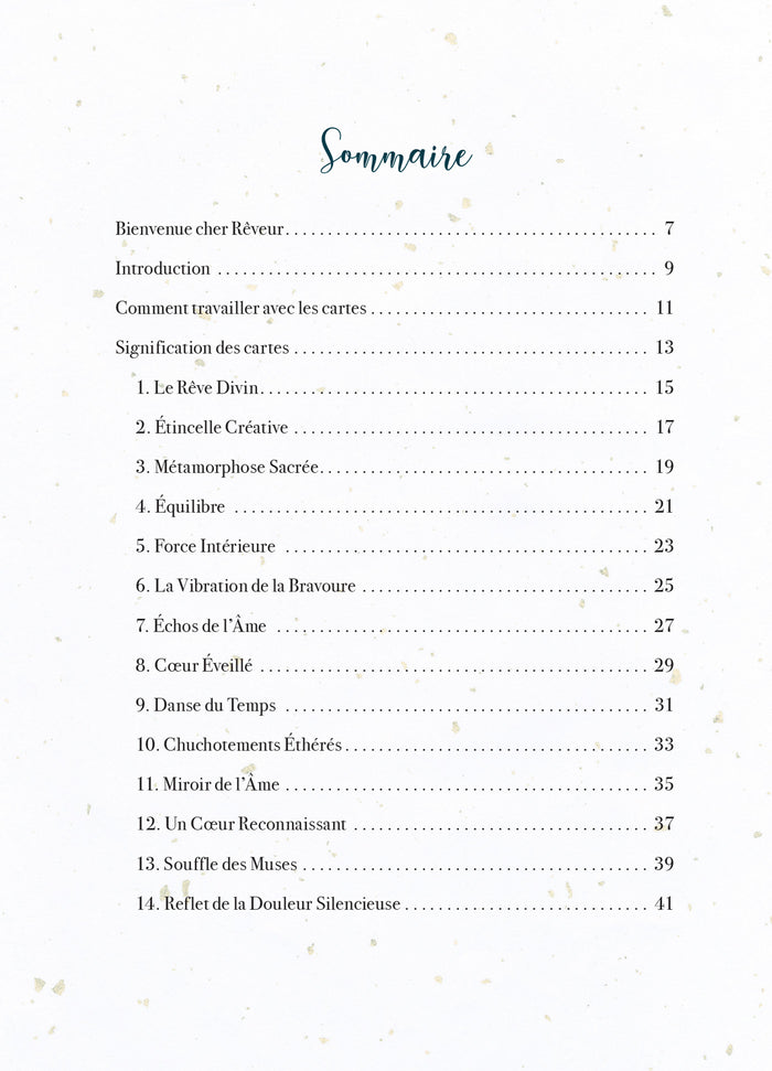 Coffret l'oracle des échos oniriques