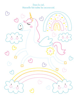 Licorne - Mes tableaux strass à colorier