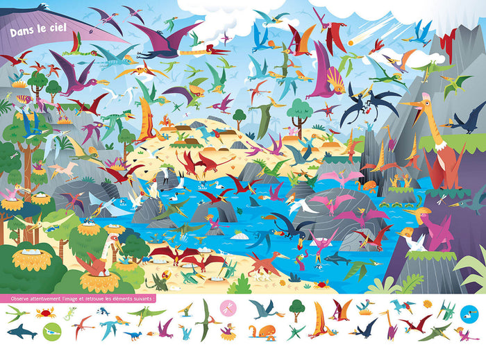 MON ALBUM CHERCHE ET TROUVE - DINOSAURES