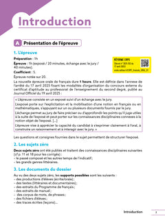 Réussir mon CRPE Français Admission concours L3 oral 2026-2027