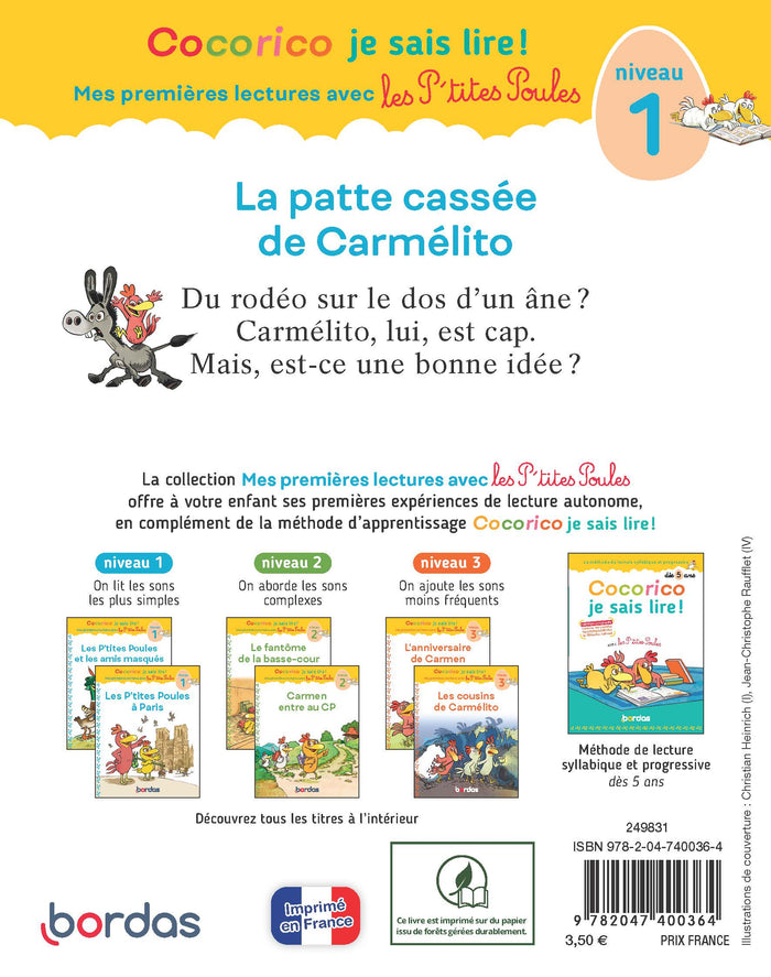 La patte cassée de Carmélito
