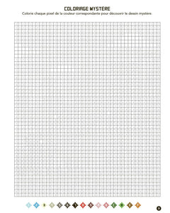 Coloriages pixel - 100 % Journal d'un Noob