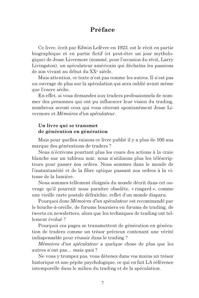 Mémoires d'un spéculateur