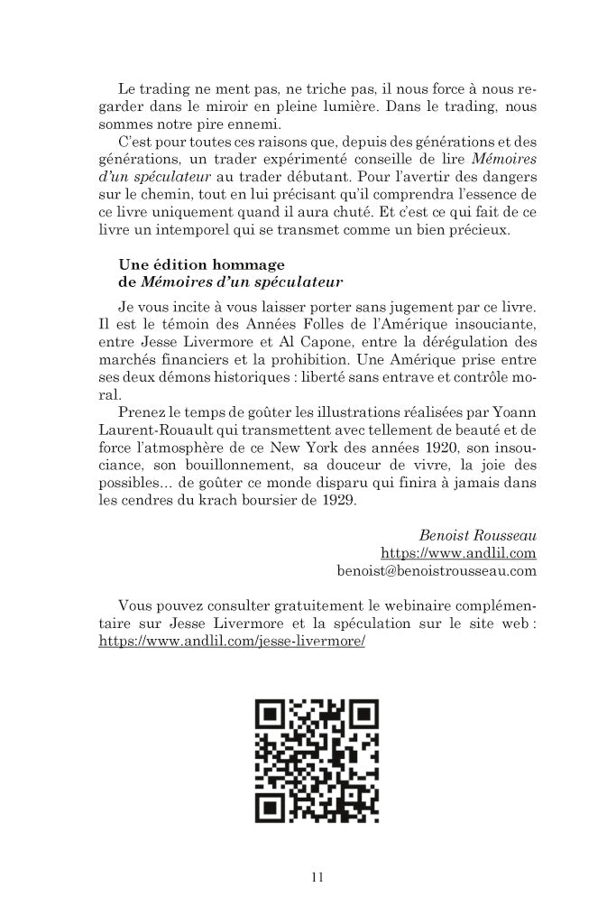 Mémoires d'un spéculateur