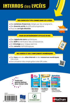 Interros des lycées numérique sciences informatiques - Terminale