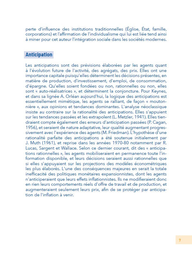 Sciences économiques et sociales: 500 notions indispensables