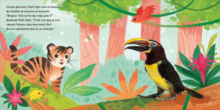 Petit tigre apprend à rugir