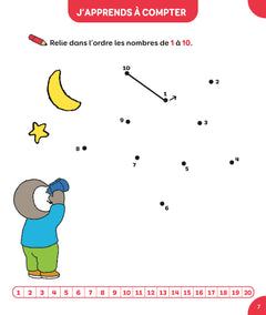 T'choupi Mes points à relier - Lettres et nombres 3-4 ans PS