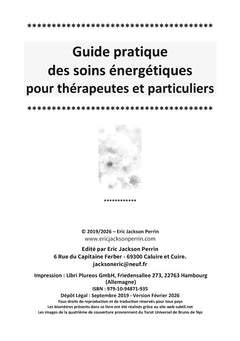 Guide pratique des soins énergétiques pour thérapeutes et particuliers