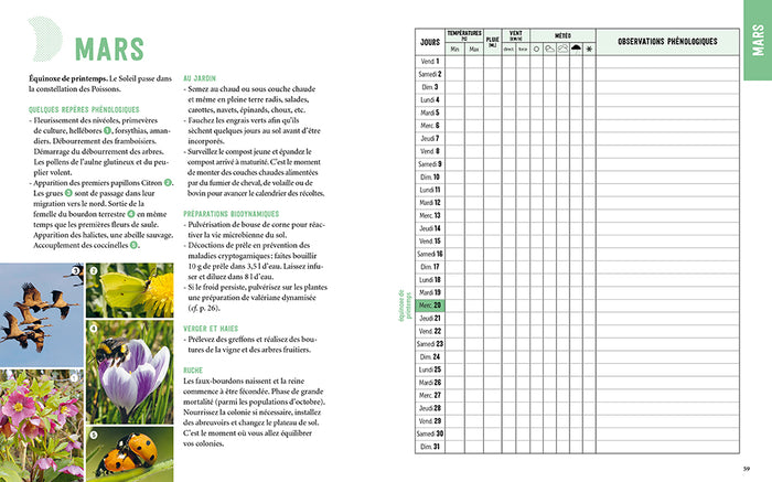 Jardiner avec la Lune en biodynamie 2024