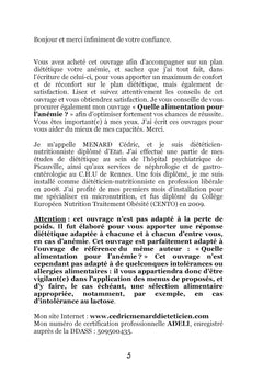 Recettes et menus pour l'anémie