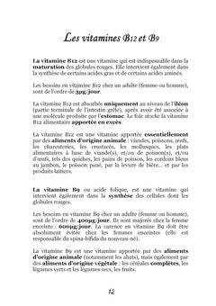 Recettes et menus pour l'anémie