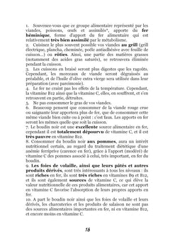 Recettes et menus pour l'anémie