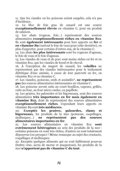 Recettes et menus pour l'anémie