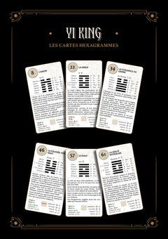 Yi King - Le livre & les 64 cartes hexagrammes - Coffret