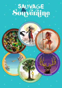 Sauvage & Souveraine - Un oracle rond pour des femmes en quête de leur nature profonde - Coffret