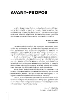 Dans la gueule du tigre - Entretiens avec Ramesh Sadashiv Balsekar