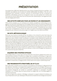 Résolution de problèmes mathématiques Niveau 1 + ressources numériques