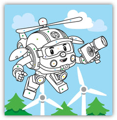 Robocar Poli - Coloriages malins