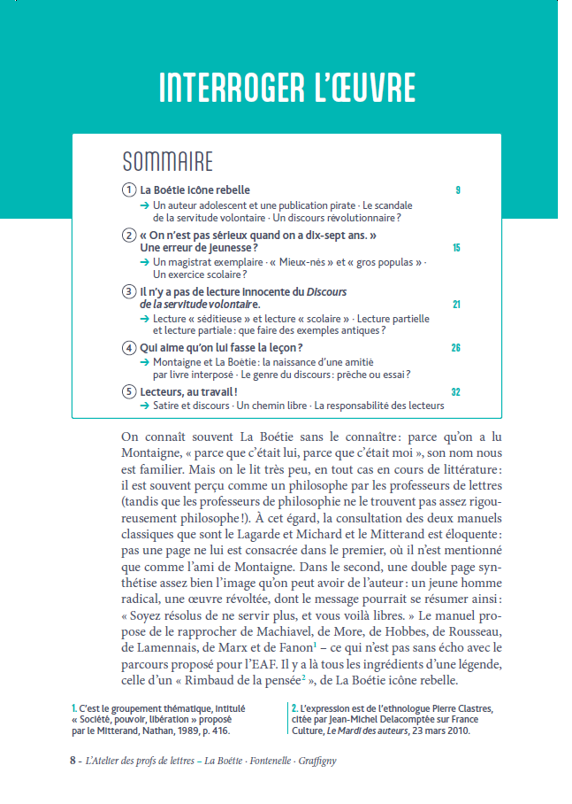 L'atelier des profs de lettres