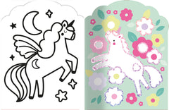 Coloriages fluo - Petites licornes