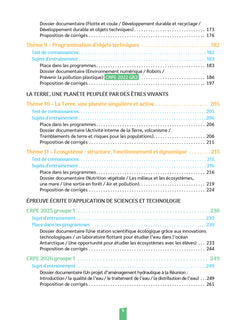 Réussir mon CRPE - Sciences et technologie épreuve d'application M2 écrit 2027