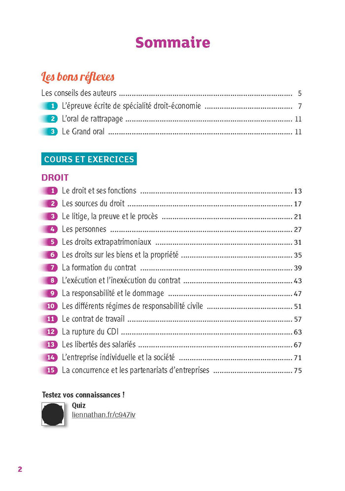 Guide - Droit et Économie - 1re/Tle STMG - Réflexe - 2024