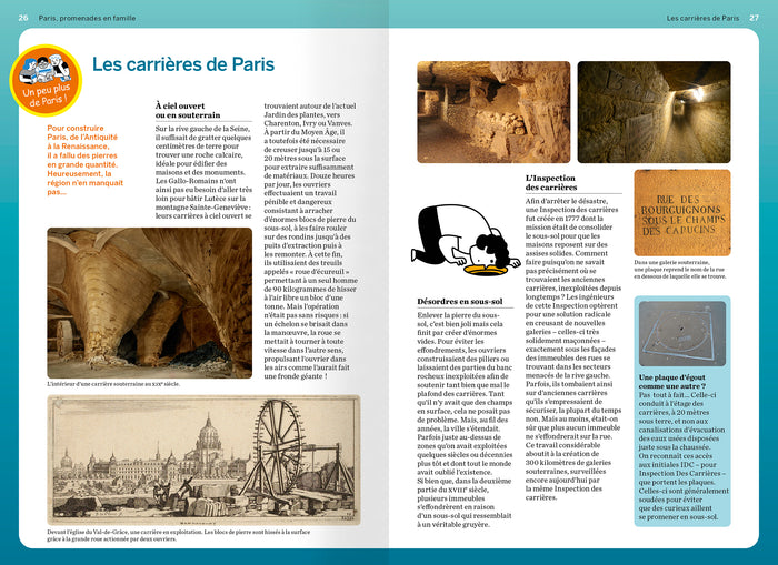 Paris promenades amusantes et insolites en famille - 8 circuits pour découvrir les quartiers historiques