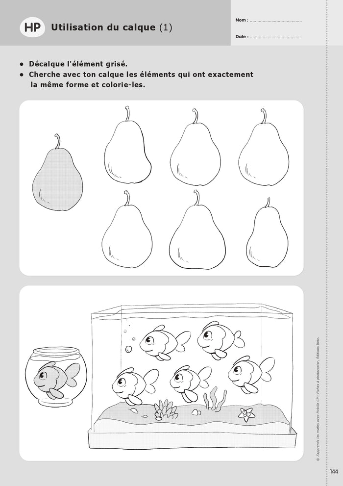 J'apprends les maths avec Picbille CP - Fiches renforcement et différenciation