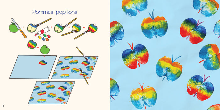 Mon petit atelier d'artiste : tampon et impression
