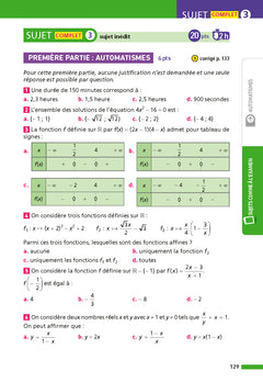Annales Bac Maths 1re