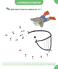 T'choupi Mes points à relier - Lettres et nombres 3-4 ans PS